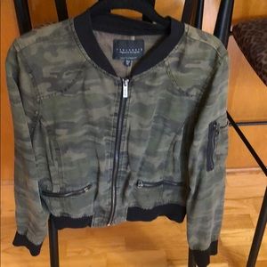 Sanctuary camo bomber jacket